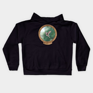 Paused Hummingbird #1 Kids Hoodie